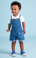 Jardineira Infantil Cachorrinhos com Blusinha Elian